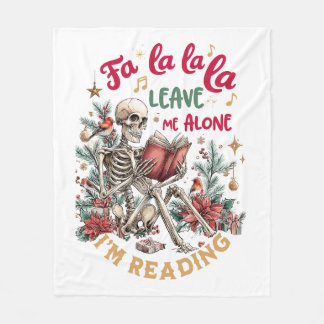 Manta Polar Fa La La La Déjame Solo Estoy Leyendo