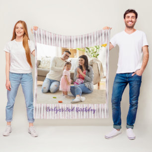 Manta Polar Fácil plantilla de fotos de aniversario de cumplea