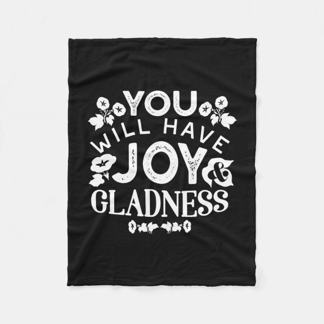 Manta Polar Faith and Happiness – Joy and Gladness Quotes (Anverso)