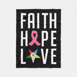 Manta Polar Faith Hope Ama A La Estrella Oriental Del Cáncer D