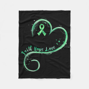 Manta Polar Faith Hope Love Green Ribbon Mental Health Awarene