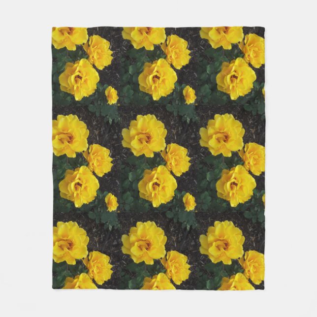 Manta Polar Faja de ROSES AMARILLO (Anverso)
