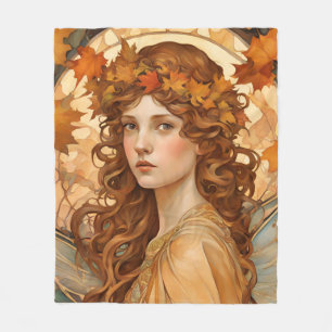 Manta Polar Fall Fairy - Blanket Art Nouveau