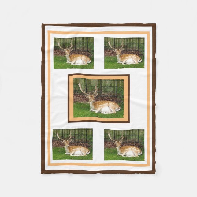 Manta Polar Fallow Deer Fleece Blanket (Anverso)