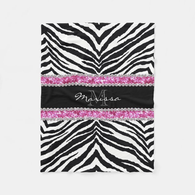 Manta Polar Falso chica con monograma del diamante de (Anverso)