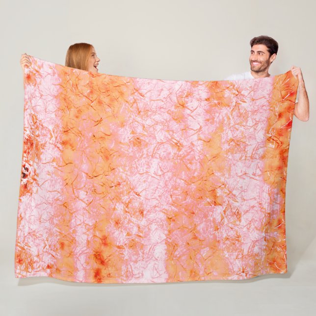 Manta Polar Falso couro de salmão, esbranquiçado (In situ)