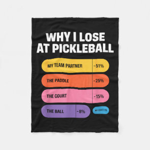 Manta Polar Falta de compañero de equipo paleta de pickleball