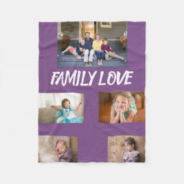 Manta Polar Familia Amor Blanco Amado Fuente 5 fotos