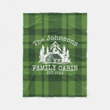 Familia Cabina Green Plaid Thalbe Nombre Personali