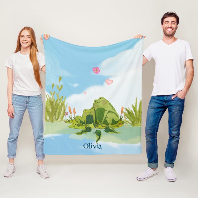 Manta Polar Familia de ranas amorosas (In situ)