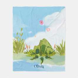 Manta Polar Familia de ranas amorosas