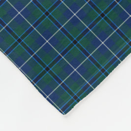 Manta Polar Familia Douglas Navy Blue Modern Clan Tartán