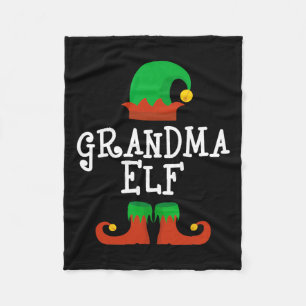 Manta Polar Familia Los Navidades De La Abuela Elf Pj Pajama M