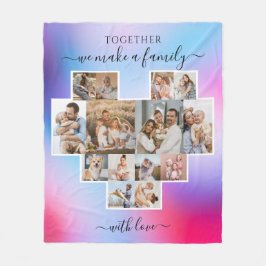 Manta Polar Familia moderna 14 Collage de fotos