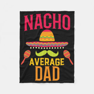 Manta Polar Familia Nacho Promedio de Papá Que Coincide Cinco