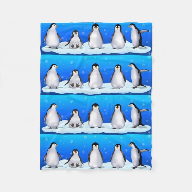 Manta Polar Familia Penguin (Anverso)