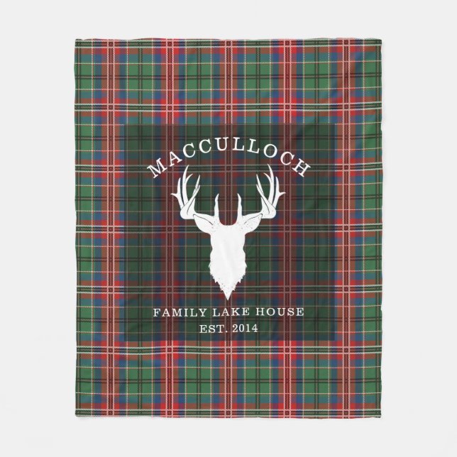 Manta Polar Familia Rustic Plaid MacCulloch (Anverso)