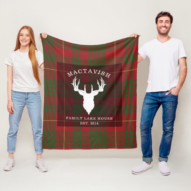 Manta Polar Familia Rustic Plaid MacTavish (In situ)