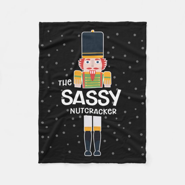 Manta Polar Familia Sy Nutcracker coincidiendo con regalo grac (Anverso)