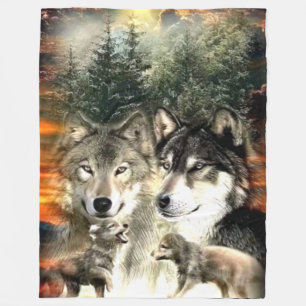 MANTA POLAR FAMILIA WOLF