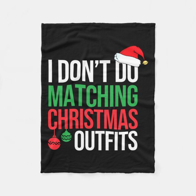 Manta Polar Family Christmas Pajamas I Dont Do Matching Christ (Anverso)