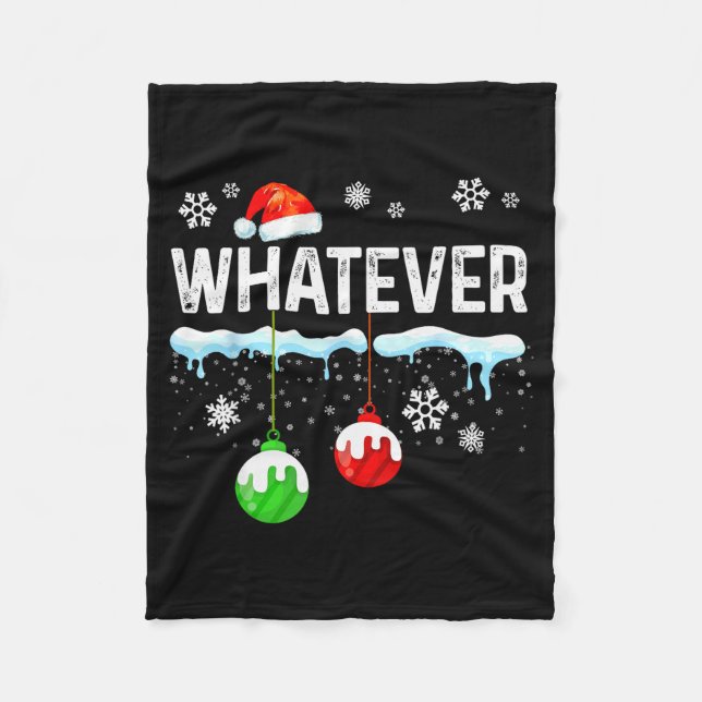 Manta Polar Family Christmas Pajamas Matching Whatever  (Anverso)