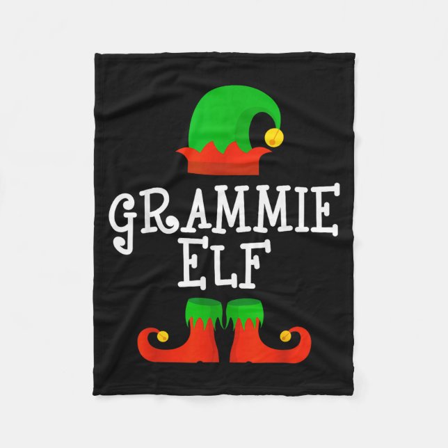 Manta Polar Family I'm The Grammie Elf Christmas Matching Paja (Anverso)