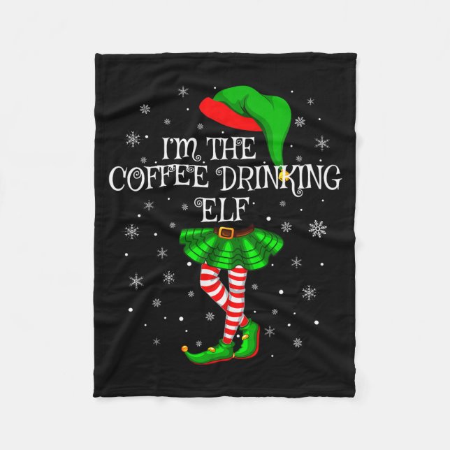 Manta Polar Family Matching Women Girls Coffee Drinking Elf Ch (Anverso)