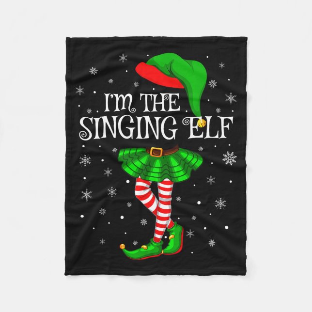 Manta Polar Family Matching Women Girls I'm The Singing Elf Ch (Anverso)