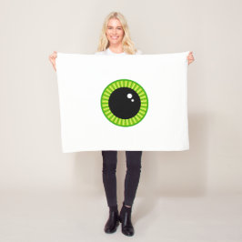 Manta Polar Famoso Cute Big Green Eyeball