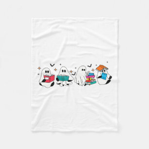 Manta Polar Famoso fantasma leyendo libros de lectura profesor