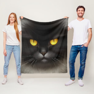Manta Polar Famoso Gato Gato Gatito Gatito Negro Y Furioso