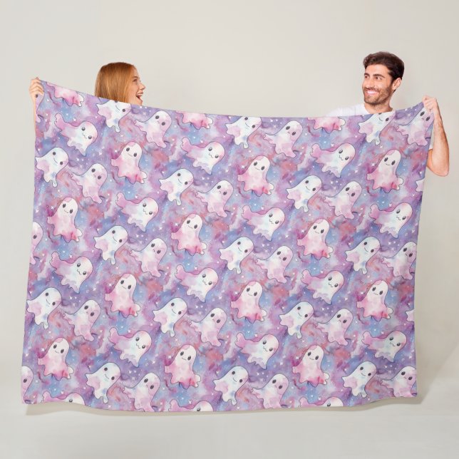 Manta Polar Famosos fantasmas coloridos Halloween (In situ)
