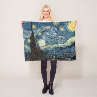 Manta Polar Famous art, Starry Night, Van Gogh