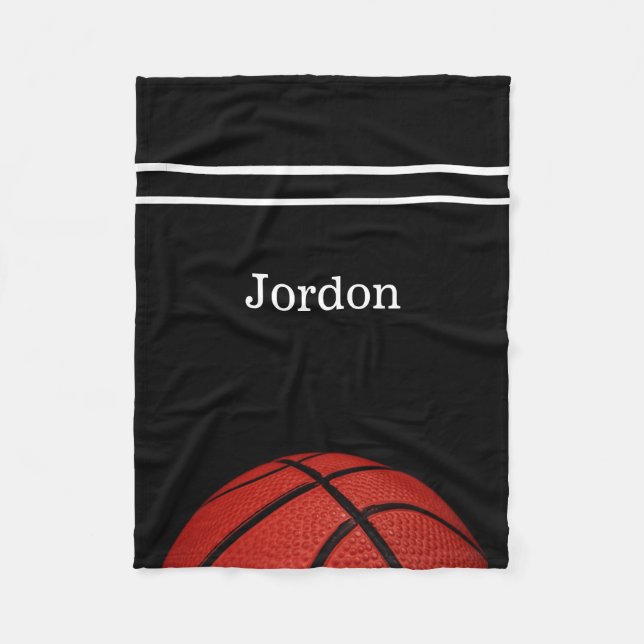 Manta Polar fan del jugador del equipo deportivo de baloncesto (Anverso)