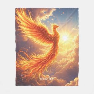 Manta Polar Fantasía Cute Flaming Phoenix Rises