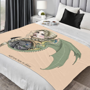 Manta Polar Fantasía de Elf Warrior Dragon