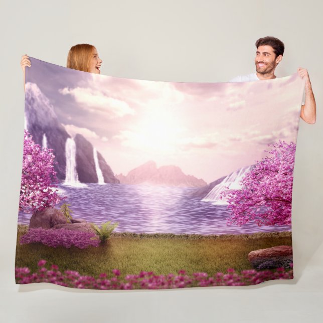 MANTA POLAR FANTASÍA EN ROSA (In situ)