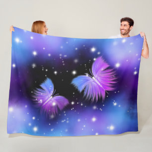 Manta Polar Fantasía Espacial Mariposas Cosmógenas