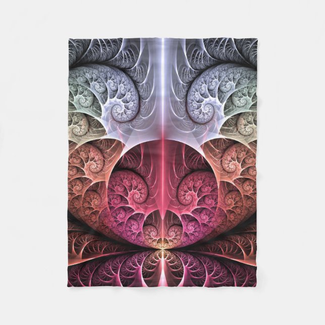 Manta Polar Fantasía irreal abstracta arte fractal (Anverso)