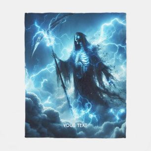 Manta Polar Fantasía nubes de tormenta barata iluminan