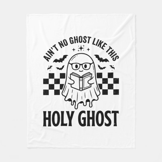 Manta Polar Fantasma de Halloween Espíritu Santo Divertido Vin (Anverso)