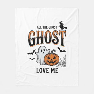 Manta Polar Fantasma de Halloween Todos los fantasmas me aman