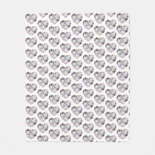Manta Polar Fantasma de Halloween y forma de corazón de la par
