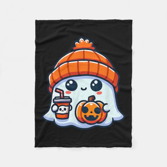 Manta Polar Fantasma Fantasma Mens Halloween (Anverso)