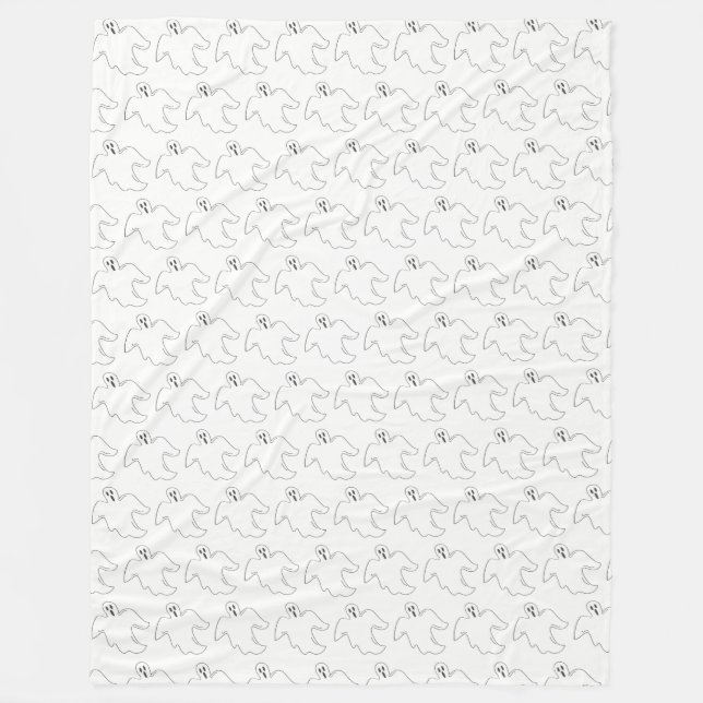 Manta Polar Fantasma fantasmal Fantasma Feliz Truco de Hallowe (Anverso)