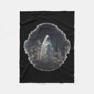Manta Polar Fantasma Gótica En El Bosque Fantasma Floral Vinta