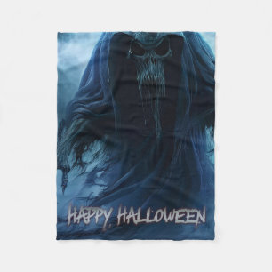 Manta Polar Fantasma negro en un paisaje infernal - Halloween