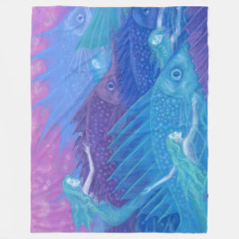 Manta Polar Fantasma "nómadas del océano" arte, peces, sirenas