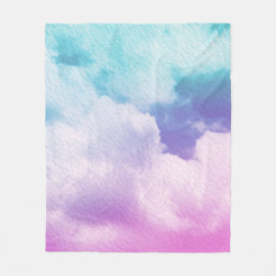 Manta Polar fantástica nube suave con color gradiente pastel y